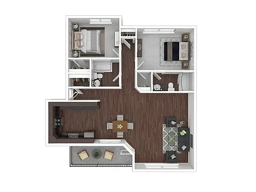 Floor plan 2X2 A