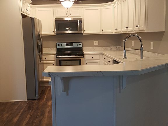 Open concept kitchen/family area