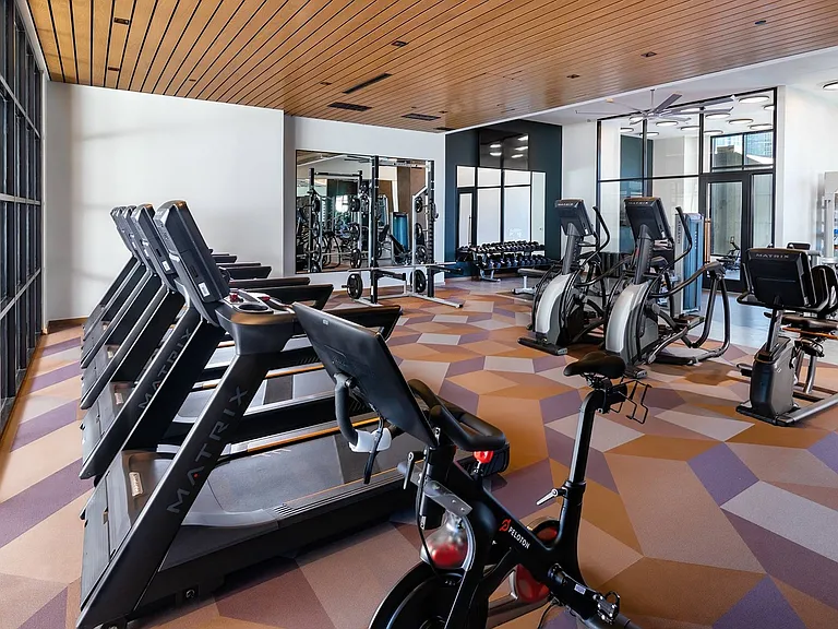 Fitness Center with Cardio and Weight Training