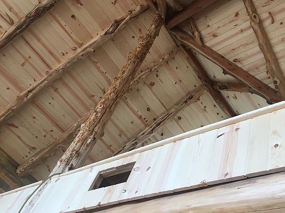 cedar beams ceiling 