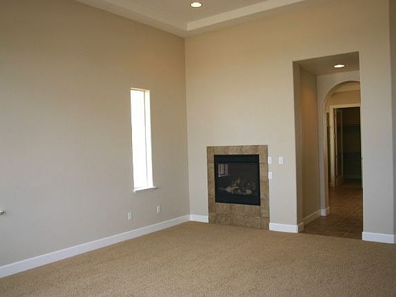 Elegant Master with Gas Fireplace and Outside Access to Back Patio