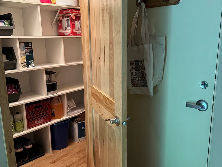 Walk in pantry and storage.