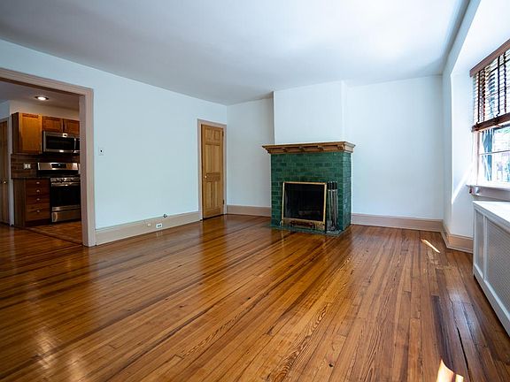 Living room with fireplace
