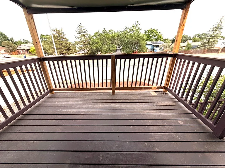 Deck with cover - backyard view