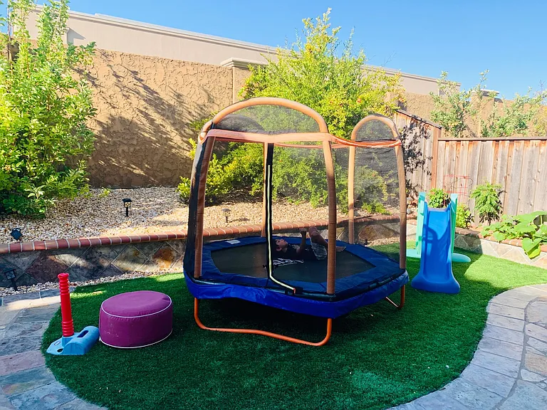 Backyard facing Amador Elementary.