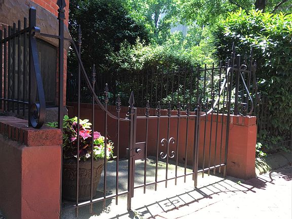 The apartment has its own private entrance.