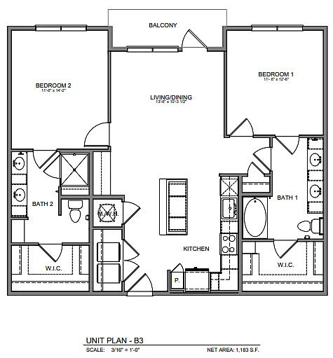 Floor plan B3