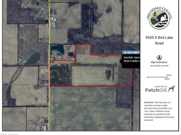 9539 Bird Lake Rd S, Osseo, MI 49266