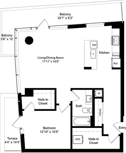 Floor plan A19 Level 36-38