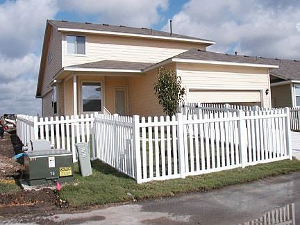 Backyard and garage