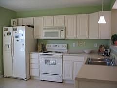 Eat-In Kitchen w/ Upgraded Bisque Cabinets and Lighting
