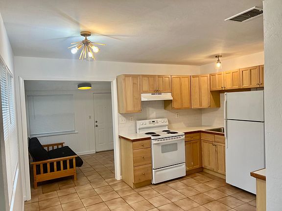 Kitchen with dining area.