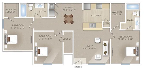 Floor plan Trinity (C1)