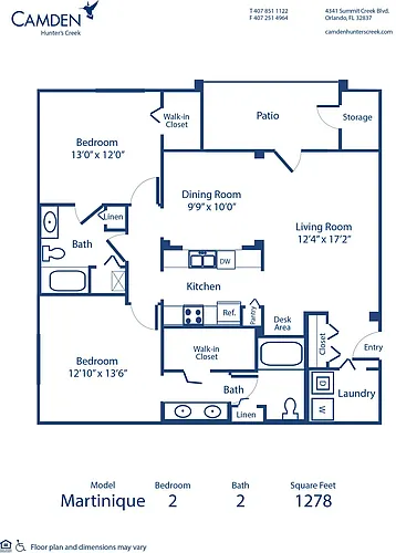 Floor plan Martinique