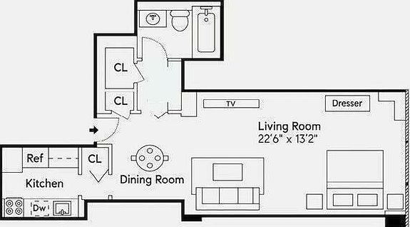 2nd image of 117 E 57th St APT 32C