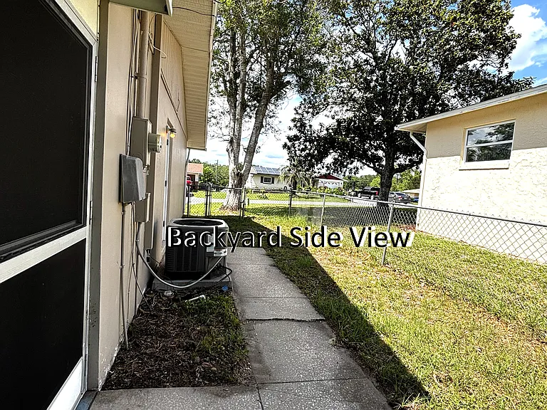 Backyard Side View
