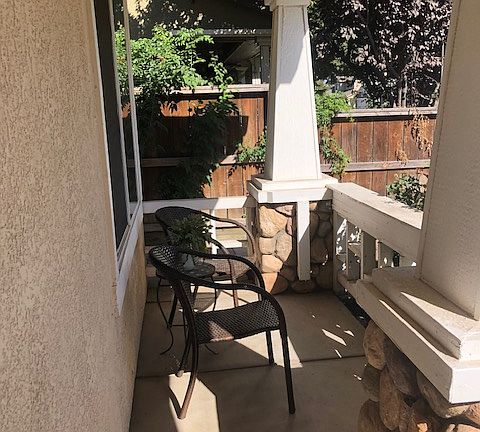 Front patio to enjoy your morning coffee or listen to the birds