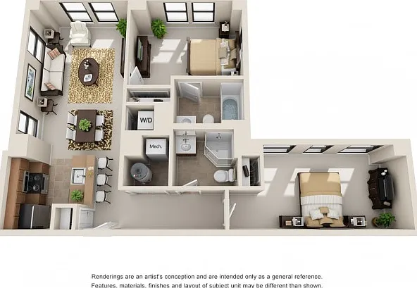 2 Bedroom | 2 Bathroom 2 Bedroom | 2 Bathroom