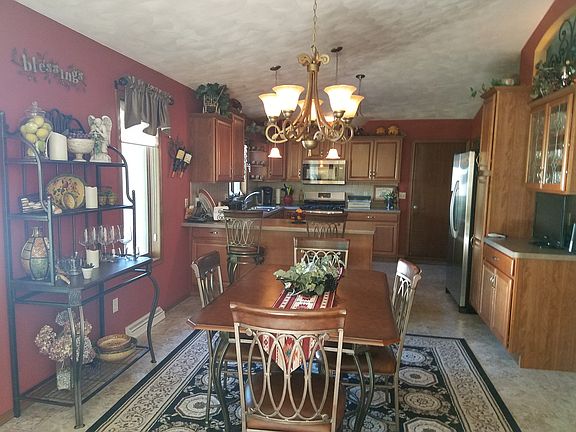 Dining and kitchen area