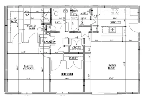 Floor plan Two Bedroom