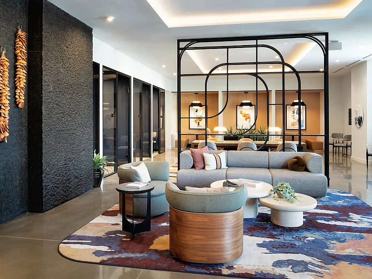 Lobby and work lounge