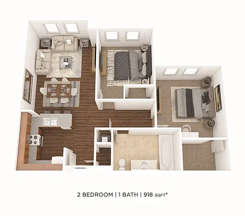 Floor plan Two Bedroom