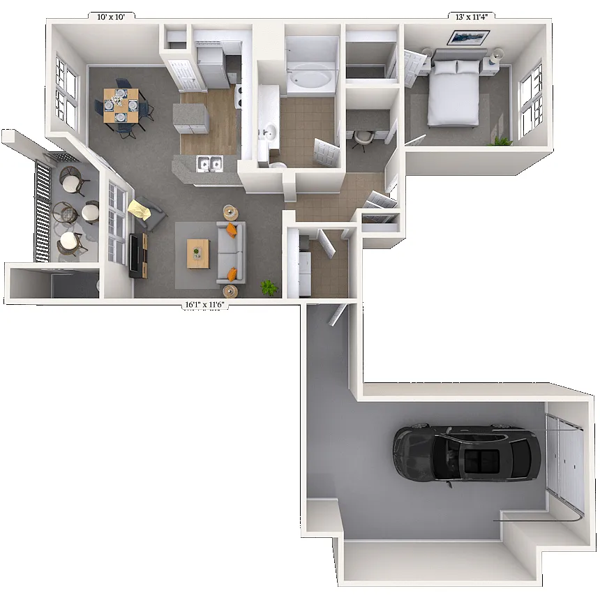 Floor plan Crockett