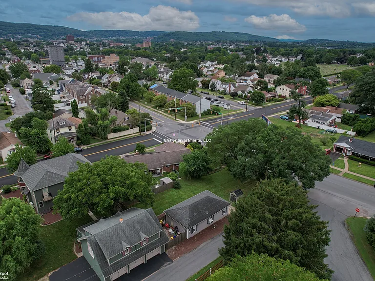 Aerial view of the property