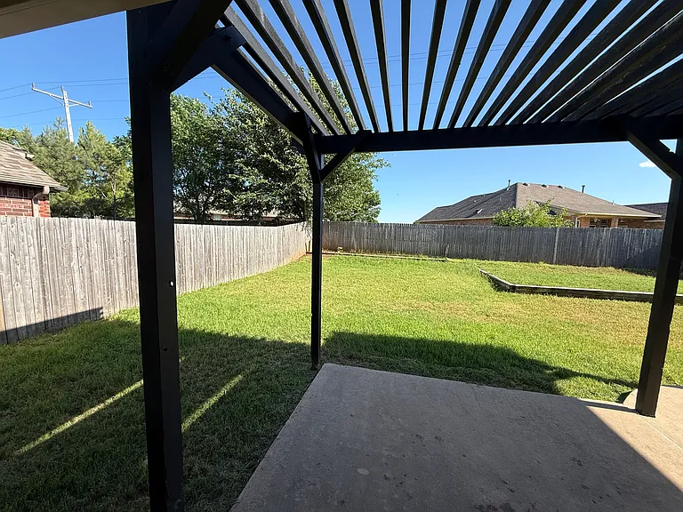 Backyard from back door