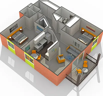 b7_1045_sq_ft_2bd-2ba_view_1 b7_1045_sq_ft_2bd-2ba_view_1