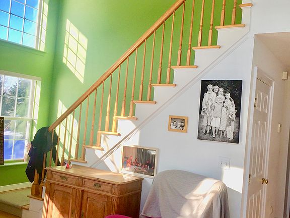 Stairs from fire place