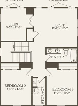 Second Floor 3 br 2.5 ba