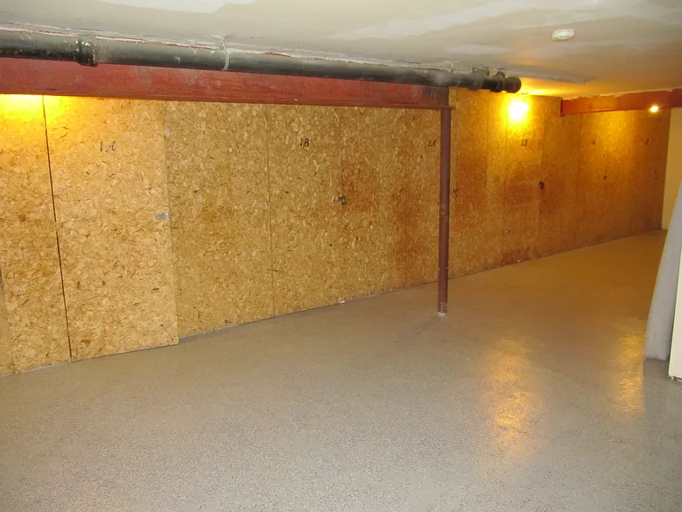 basement lockable storage area