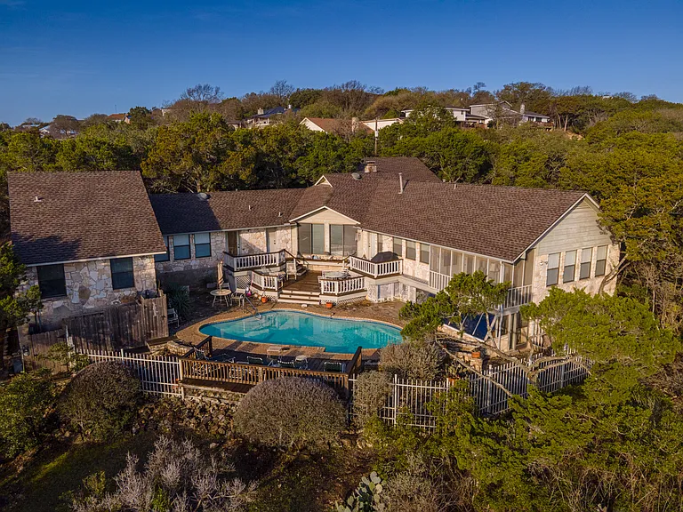 Backyard and swimming pool