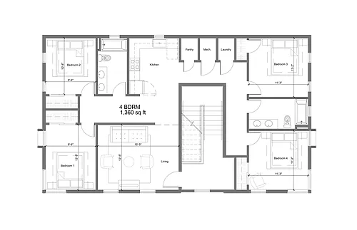 Floor plan 4B