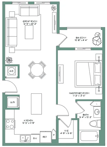 Floor plan Emerald Bay