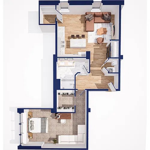 Floor plan Spacious One Bedroom