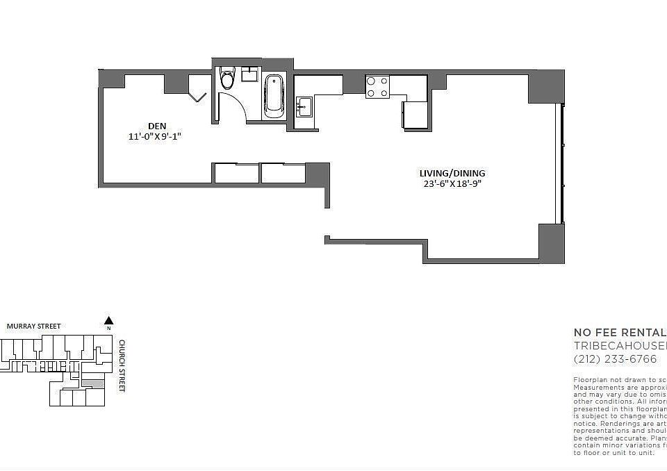 1st image of 50 Murray St APT 1518