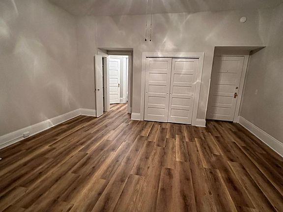 Living room with closet space