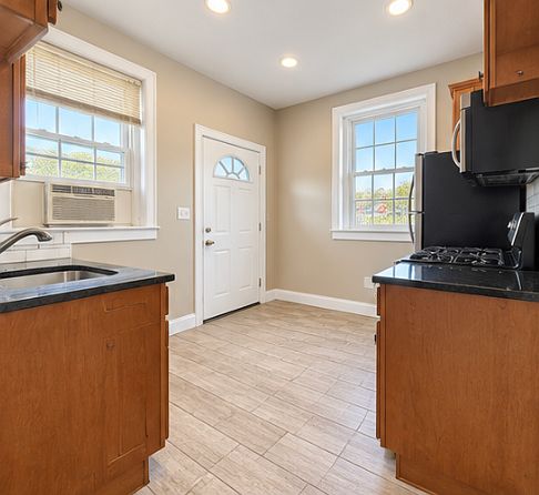 Kitchen and entry