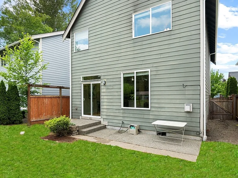 Backyard of the house