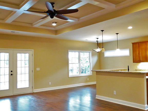 kitchen opens to bright LR