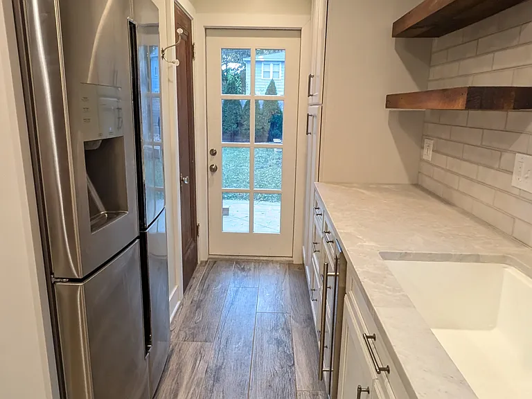 counter depth fridge with ice maker and water