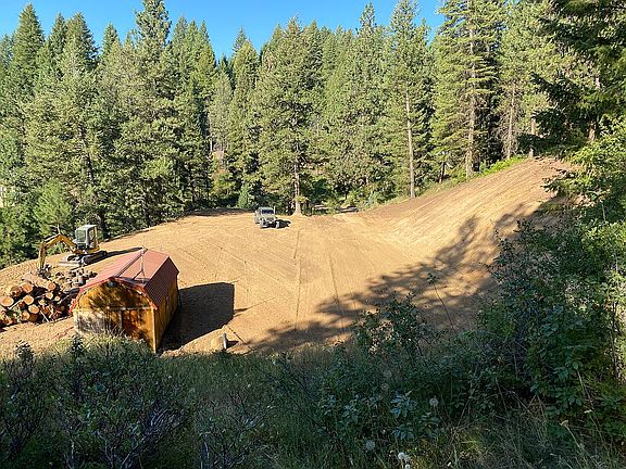 Excavated to open up pad.