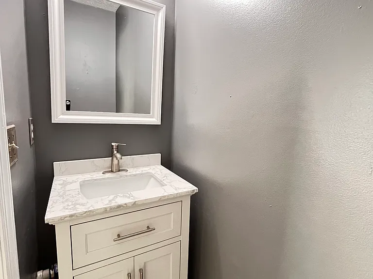 Main floor half bathroom