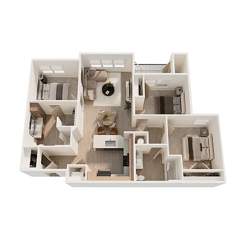 Floor plan Three Bedroom