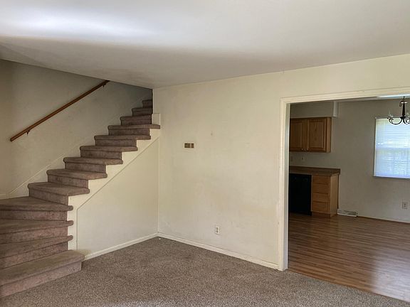View of living room. Will be painted and deep cleaned!