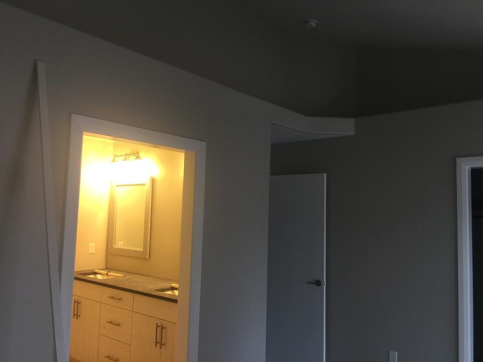 view in to master bathroom from master bedroom