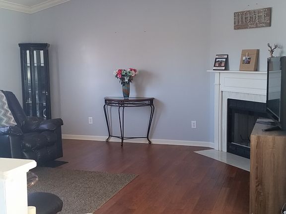 Living room with fireplace
