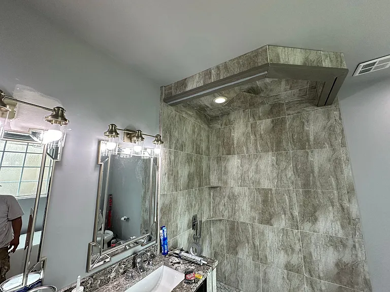 New shower